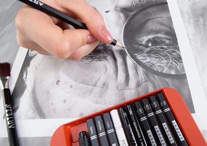 33pz Set Dibujo Profesional Boceto Sketch Grafito Arteza - Coveme - detalle