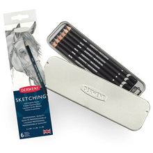 DERWENT - Caja metálica con 6 lápices sketch no. 0700836 Derwent