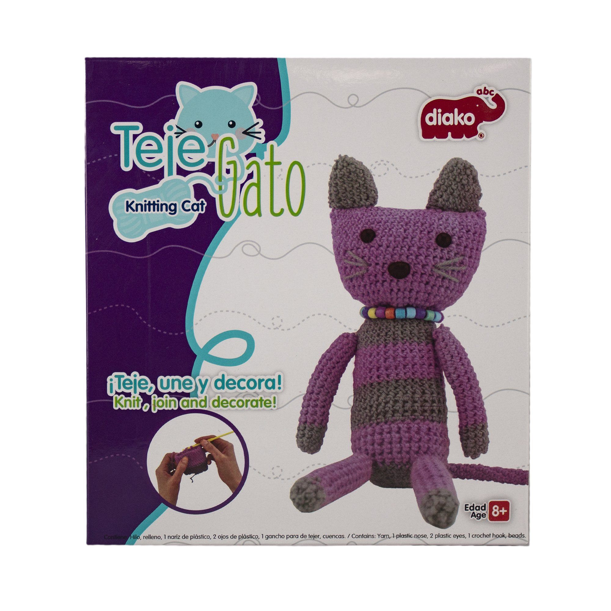 Teje Gato Estambre Juego Didáctico Diako - MarchanteMX