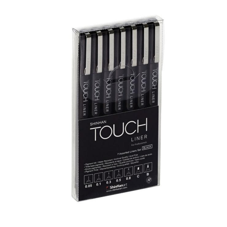 TOUCH - Set con 7 estilógrafos  Touch Liner