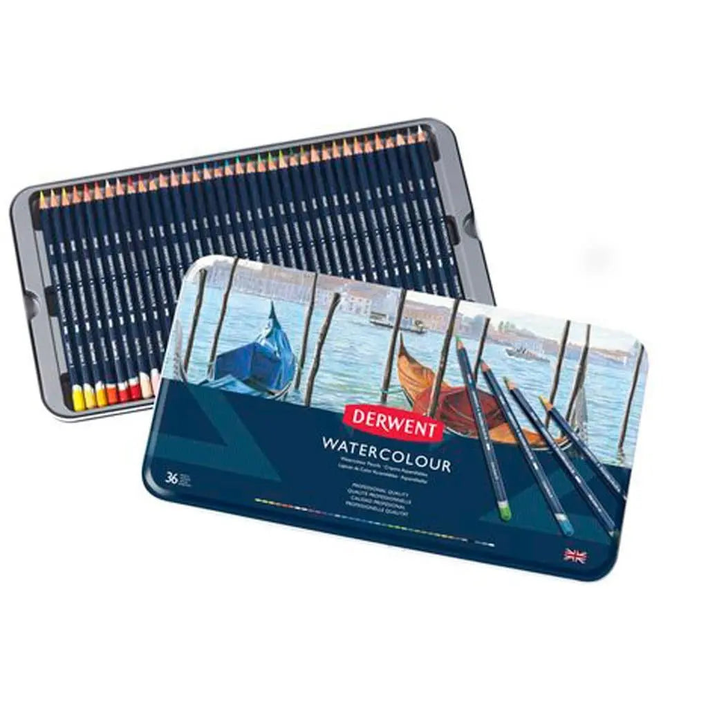Derwent Caja Metalica c/36 lapices acuarelables - Derwent - empaque