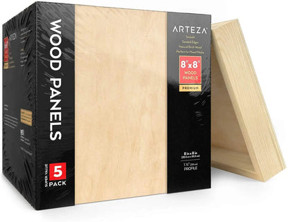 1Pz  Lienzo Madera Canvas Bastidor Pintura 20x20 Arteza - Arteza - empaque