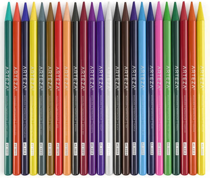 ARTEZA Woodless Watercolor Pencils, 24 Drawing Pencils, Colored Pencils Set for Adults, Art Supplies for Blending and Layering - Arteza - accesorios